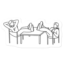 Load image into Gallery viewer, &#39;feet off the table!&#39; sticker
