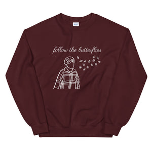 'follow the butterflies' unisex sweatshirt