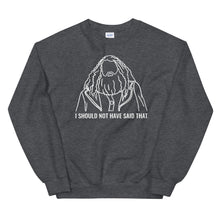 Load image into Gallery viewer, &#39;I should not have said that&#39; unisex sweatshirt
