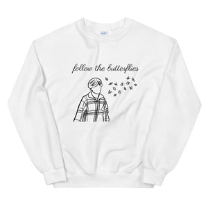 'follow the butterflies' unisex sweatshirt