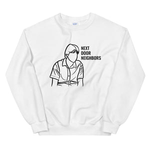 'next door neighbors- george' unisex sweatshirt